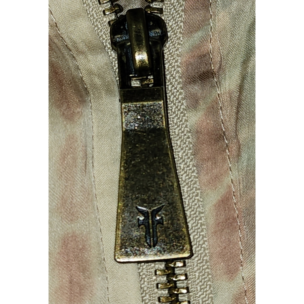 Frye Womens Mandria Bomber Jacket Small Drapey Tie Dye Zip Front w/ Pockets - Picture 10 of 12